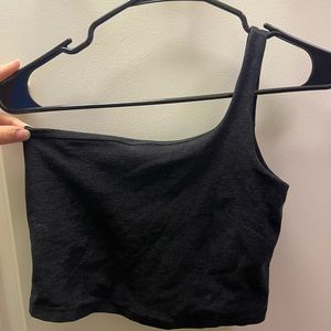 Beyond Yoga spacedye one shoulder tank crop